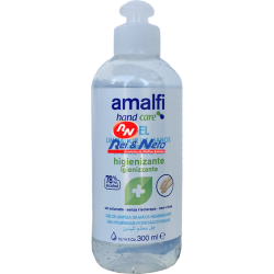 Desinfectante de mãos Amalfi c/ álcool gel 300 ml Com doseador