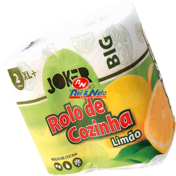 Rolo de Cozinha Joker Limão XL+ Big c/ 20 Mts maços de 15x2 rolos