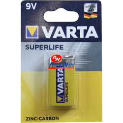 Pilha Varta Zinco Carbono 9V 1 Unds. F (6F22)