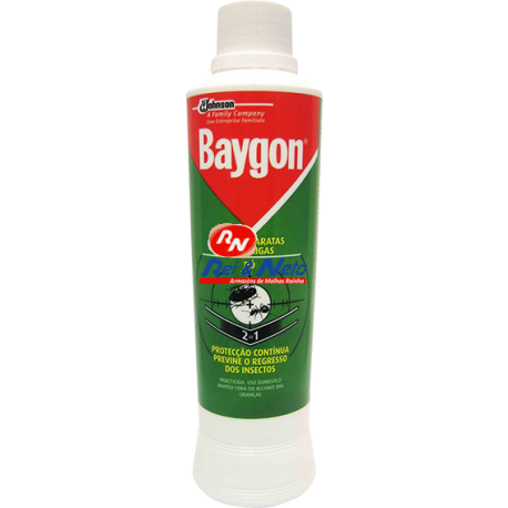 Inseticida Baygon em pó 250 grs Formigas e Baratas