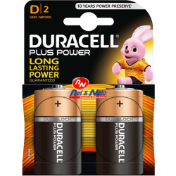 Pilha Duracel LR20D c/2 Unds. Power Plus