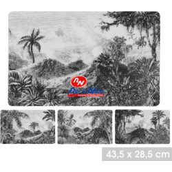 Individuais de mesa "L'odysee" 43,5x28,5 cm 4 Sortidos