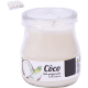 Vela Perfumada em copo (Yogurte) 7cm Coco