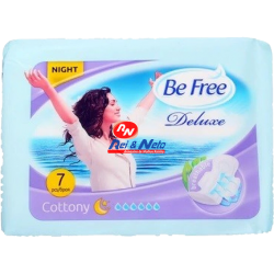 Pensos Higiénicos Be Free Noite 7 unds Cottonny (Algodão)