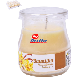 Vela Perfumada em copo (Yogurte) 7cm Baunilha