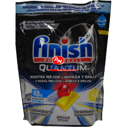Detergente Máquina Loiça Finish Pastilhas Quantum Ultimate 48d Limão