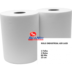Rolo Industrial Air Laid 1 folha 80 mts 23 cm (Rolo)