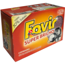 Esfregão Saponificado Favir 6 Unds