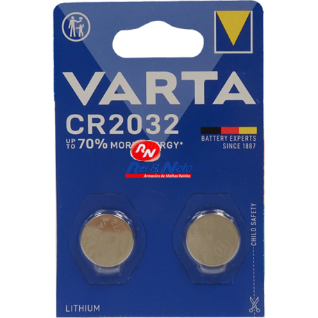 Pilha Varta Lithium c/ 2 Unds. CR2032