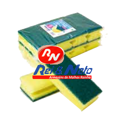 Esfregão Salva Unhas Isdusdel Fibra Verde Extra 15x7x4,5 cm 8 unds  Refª 1110