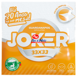 Guardanapo Joker 33x33 Folha Simples 60 unds Cx c/ 30 Maços