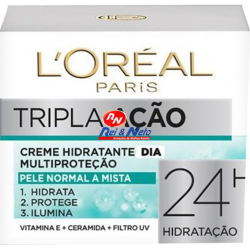 Creme L'oreal Dia Triple Activa Normais e Mistas 50ml